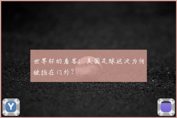 世界杯的看客：美国足球这次为何被挡在门外？