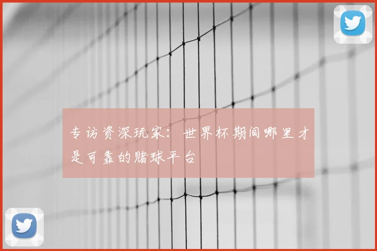 专访资深玩家:世界杯期间哪里才是可靠的赌球平台