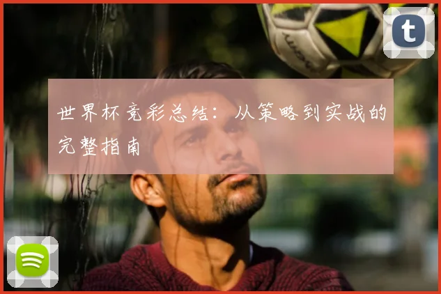 世界杯竞彩总结：从策略到实战的完整指南